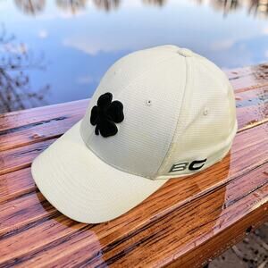 Black Clover Mens Hat Cap S/M Memory Fit Premium Clover Live Lucky Baseball
